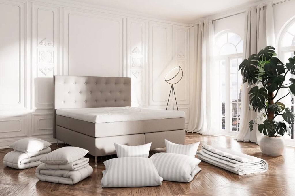 Ebba Kontinentalsang utan täcke och lakan