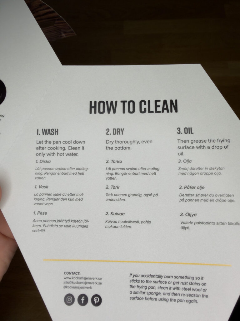 Papper how to clean stekpannan