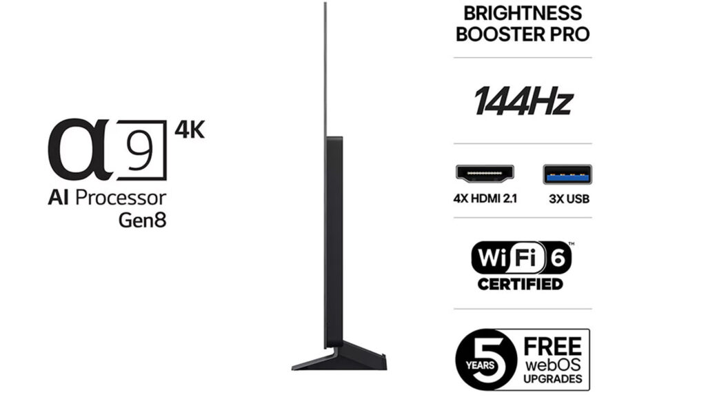 LG 65 OLED evo AI C5 information infografik